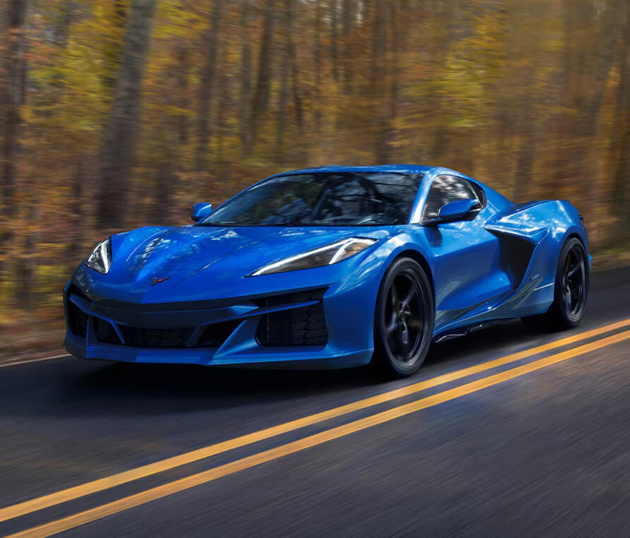 view of a Chevrolet Corvette E-Ray