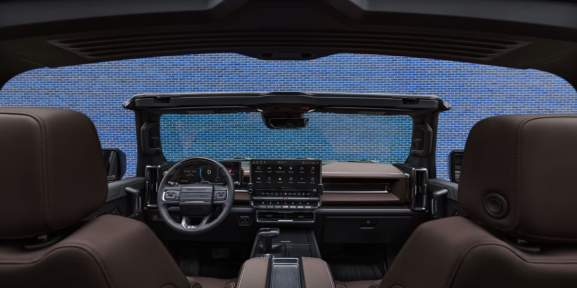 Interiors of the 2026 GMC Hummer EV.